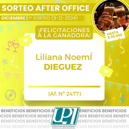 sorteo after office 1