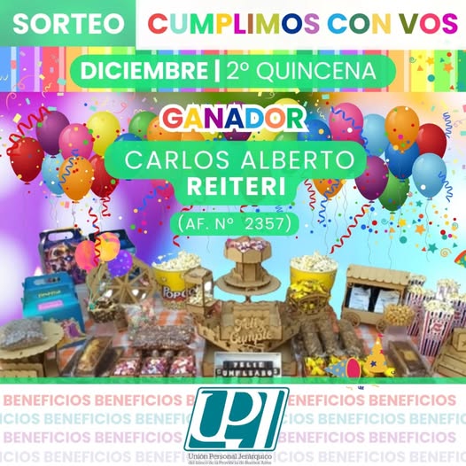 sorteo CUMPLIMOS CON VOS 2