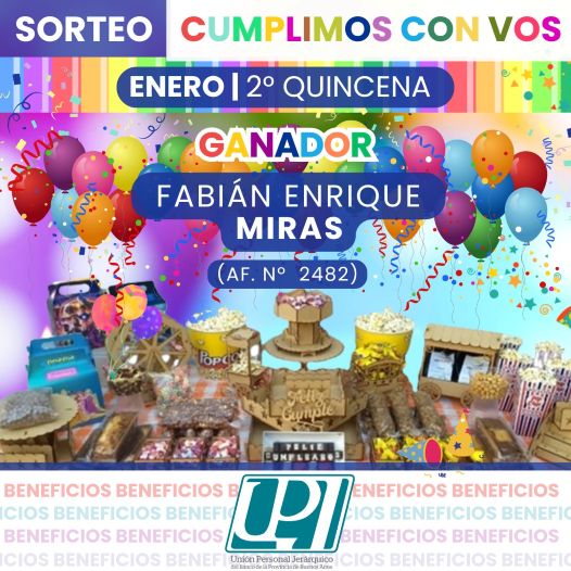 sorteo CUMPLIMOS CON VOS 2
