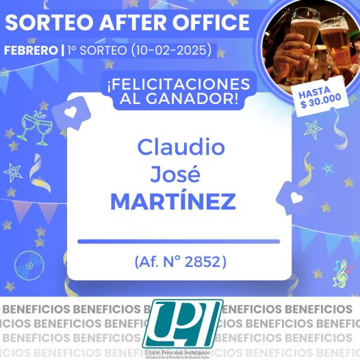 sorteo after office 1