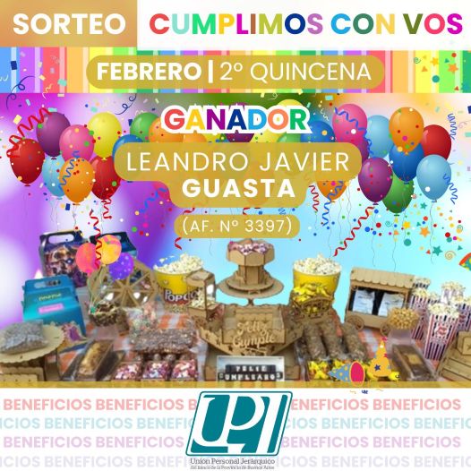 sorteo CUMPLIMOS CON VOS 2