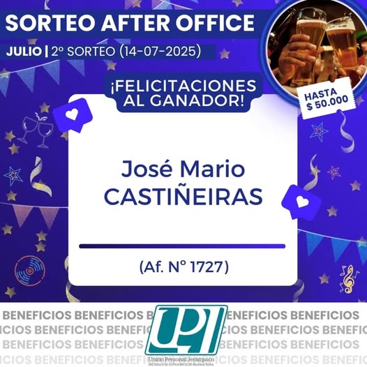 sorteo after office 2