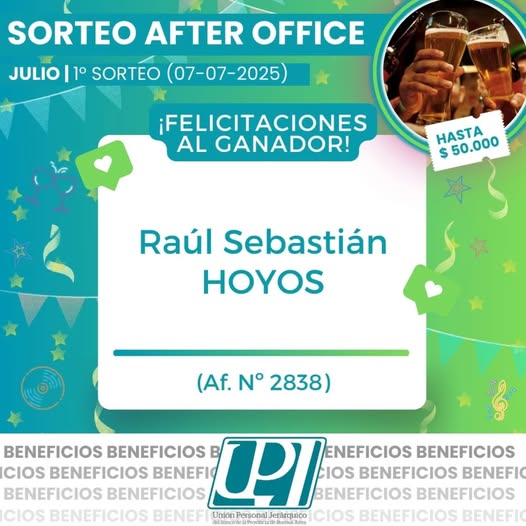 sorteo after office 1