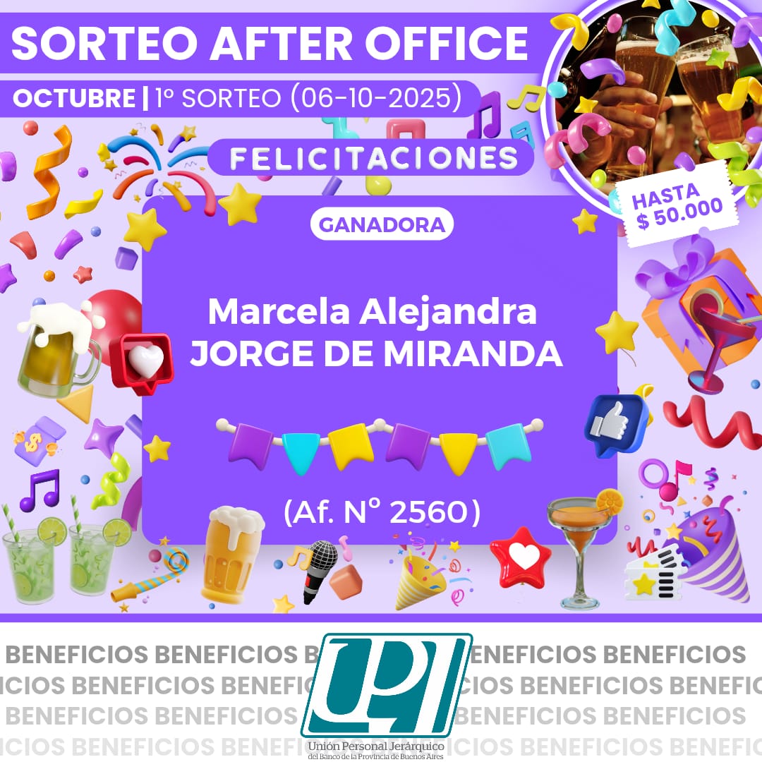 sorteo after office 1