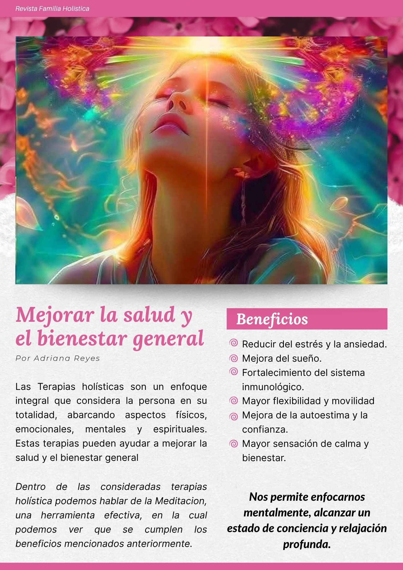 Contenidos Destacados - Newsletter Familia Holistica.