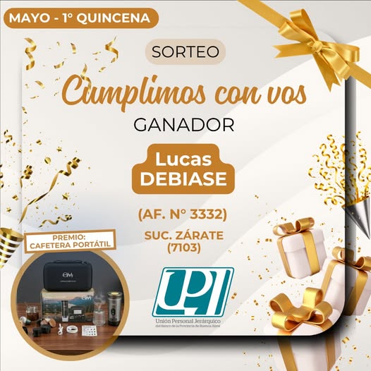 sorteo CUMPLIMOS CON VOS 1