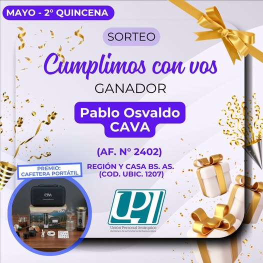 sorteo CUMPLIMOS CON VOS 2