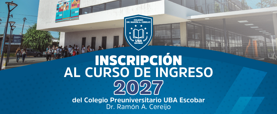 Curso de Ingreso 2026 - Colegio Preuniversitario Dr. Ramón A. Cereijo - Municipalidad de Escobar