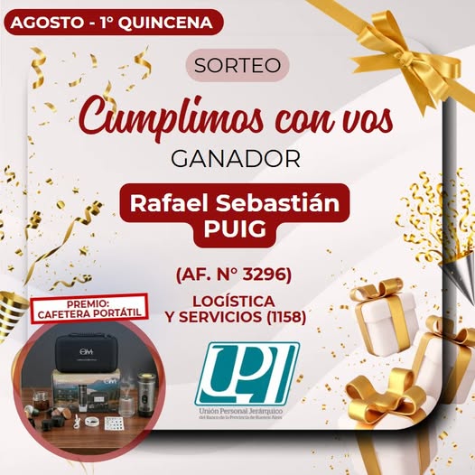 sorteo CUMPLIMOS CON VOS 1