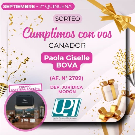 sorteo CUMPLIMOS CON VOS 2