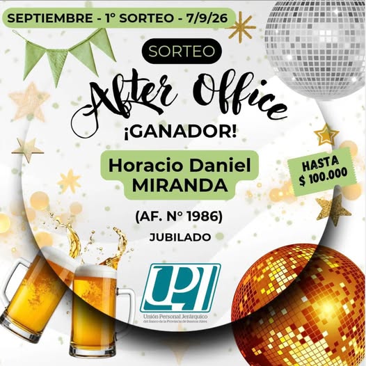 sorteo after office 1